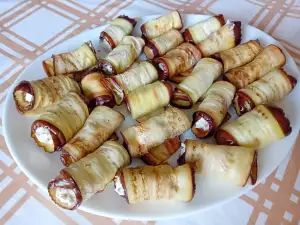 Rollitos de berenjena asada