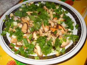 Ensalada de mejillones con limón y perejil