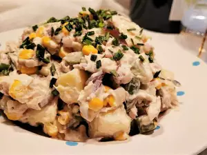 Fischsalat mit geräucherter Makrele