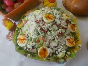 Salată festivă cu ouă, de Paște