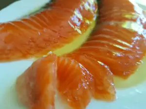 Gesalzener Lachs