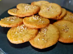 Galletas saladas con sésamo y especias