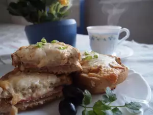 Sándwich con bechamel para los domingos en casa