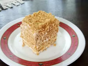 Homemade French Village-Style Cake with Biscuits