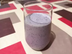 Batido vegano de arándanos