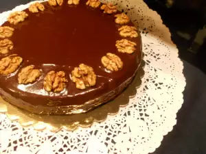 Tarta de chocolate y nueces