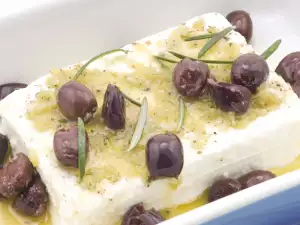 Queso con aceite de oliva