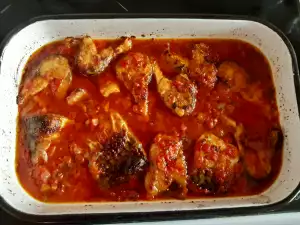 Baked Mackerel with Tomato Sauce