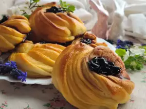 Pequeños bollos dulces de brioche