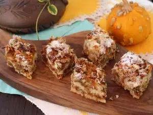 Pastel de calabaza y sémola