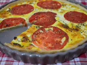 Hartige quiche met tomaat en kaas