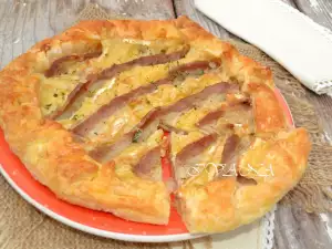 Savory Pie with Camembert and Bacon