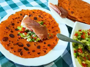 Clătite gazpacho sărate