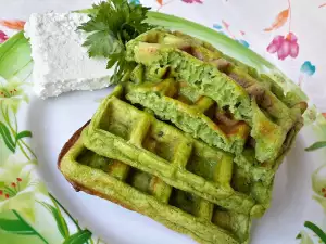 Appetitliche Spinatwaffeln