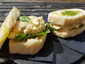 Kalte Sandwiches mit Eiersalat