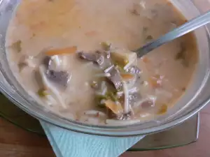 Sopa de corazón de cerdo