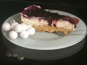 Tarta de queso con arándanos (sin horno)