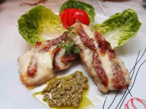 Pork Chops with Mozzarella and Dried Tomatoes