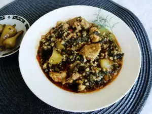 Pork with Spinach and Bulgur