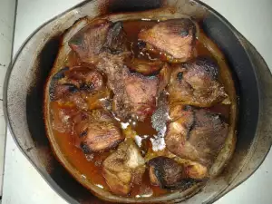 Smothered Pork in Glass Cook Pot