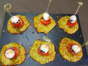 Tapas with Parmesan Zucchini and Quail Eggs