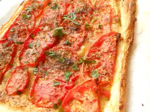 Provencal Tart with Tomatoes (Tomato Tarte Provencale)