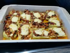 Zucchini with Bacon and Cheese