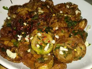 Кабачки с чесноком и уксусом