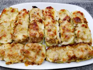 Кабачки с начинкой из мясного фарша