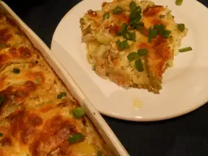 Gratinado de calabacín y patata