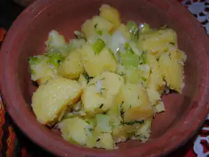 Warmer Winterkartoffelsalat mit Lauch