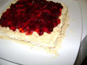 Easy Biscuit Cake with Mascarpone and Jam