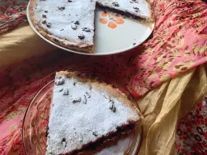 Veganer geschlossener Pie mit Heidelbeeren