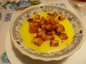 Crema de patatas y coliflor vegana