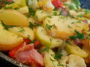 Vegetable Stew with Smoked Meat