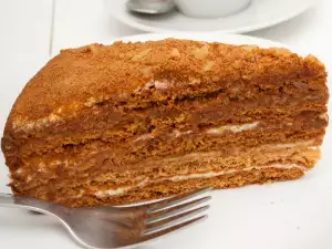 Tarta casera de miel