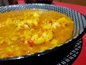 Mediterranean Stew with Rice and Shrimp (Arroz caldoso)