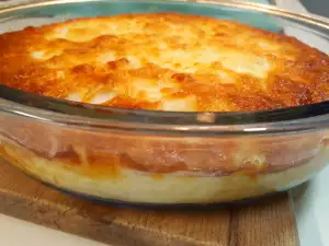 Gratinado de patatas, bacon y nata