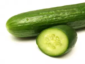 sliced ​​cucumber