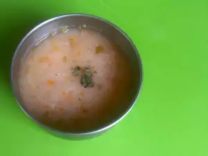 Sopa de verduras para bebés