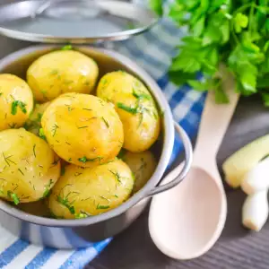 Boiled potatoes