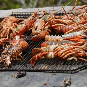 Grilled Lobsters