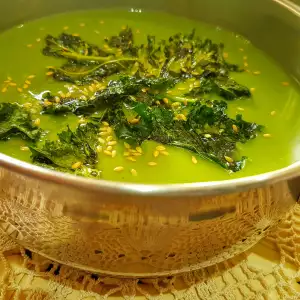 Cooking kale