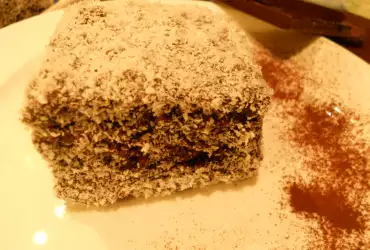 Bizcochos de chocolate Lamington (receta australiana)