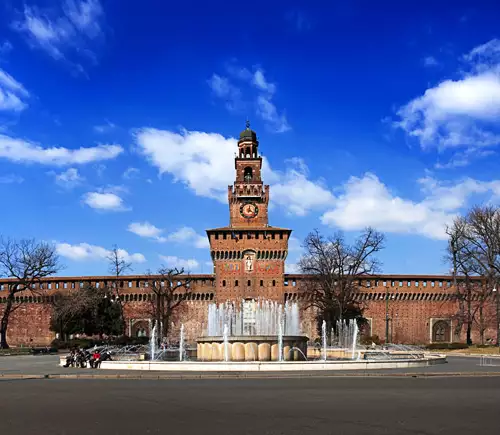 Sforzesco castle in Milan