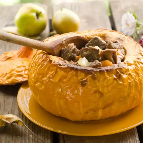 A Table Surprise: Stuffed Pumpkin