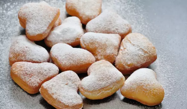 Buñuelos con azúcar glass