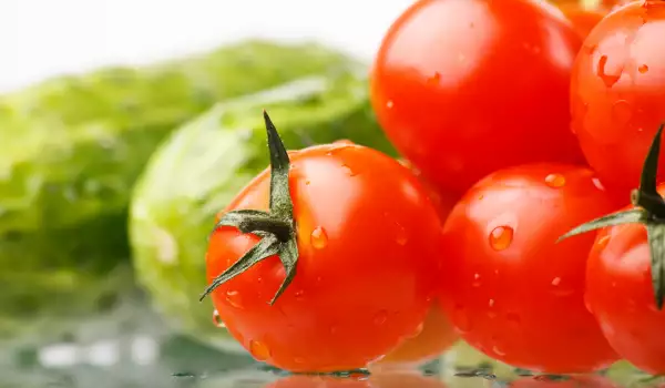 Tomaten und Gurken