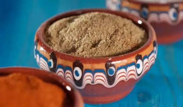 Mixed spices with savory herb