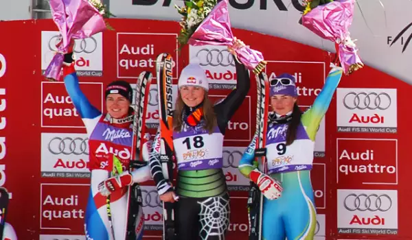 Lindsey Vonn wins the Super Giant race on Sunday in Bansko